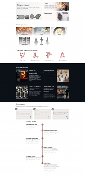 Главная страница с категориями товаров и услуг